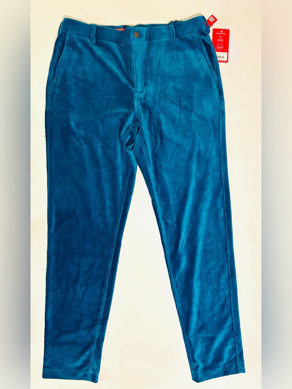 Redvanly Collins Pull On Corduroy Trouser Golf Pants Mens Large 34"-37" Teal